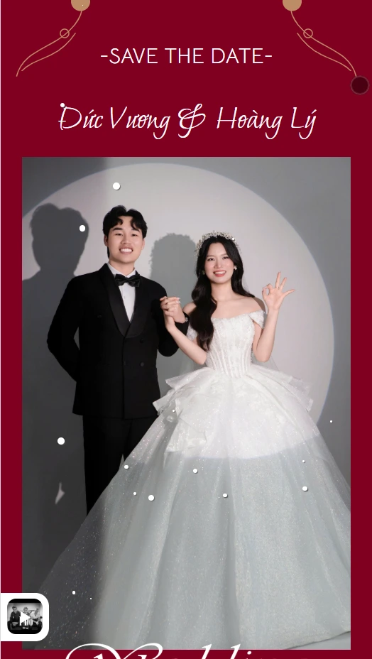 Thiệp cưới online đơn giản tinh tế